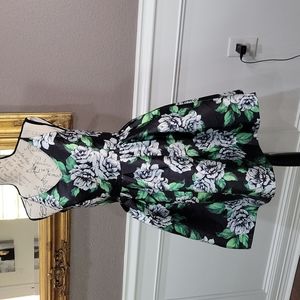 Black and Green Spaghetti Strap Dress NWT